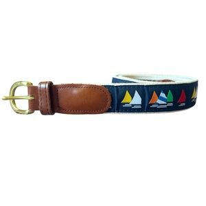 Preston Nautical Sailboat Belt Sz36